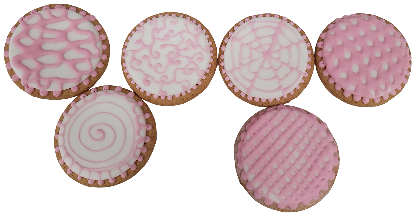 Pink & White Biscuits
