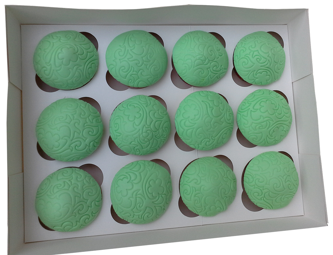Mini Green Cupcakes