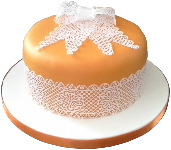 Orange Bow Cake