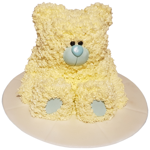 Yellow Teddy Bear Cake